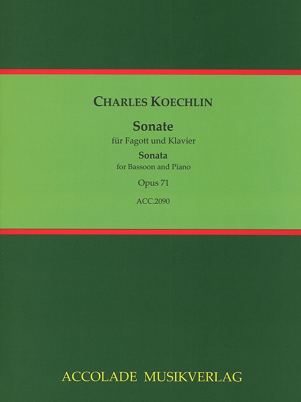 Sonate op.71&nbsp;&nbsp;für Fagott und Klavier&nbsp;&nbsp; 