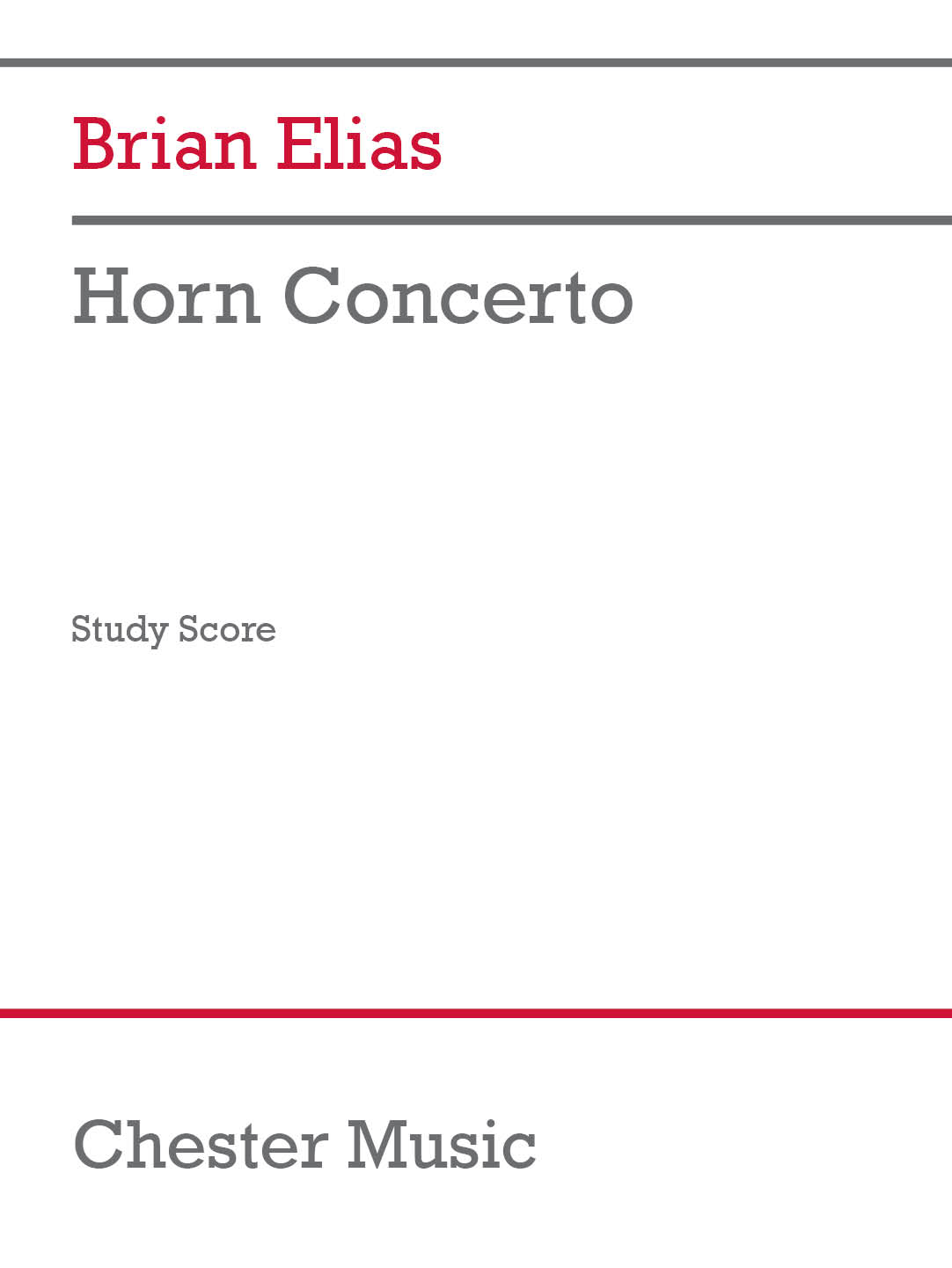 Horn Concerto&nbsp;&nbsp;Orchestra and Horn&nbsp;&nbsp;Studienpartitur