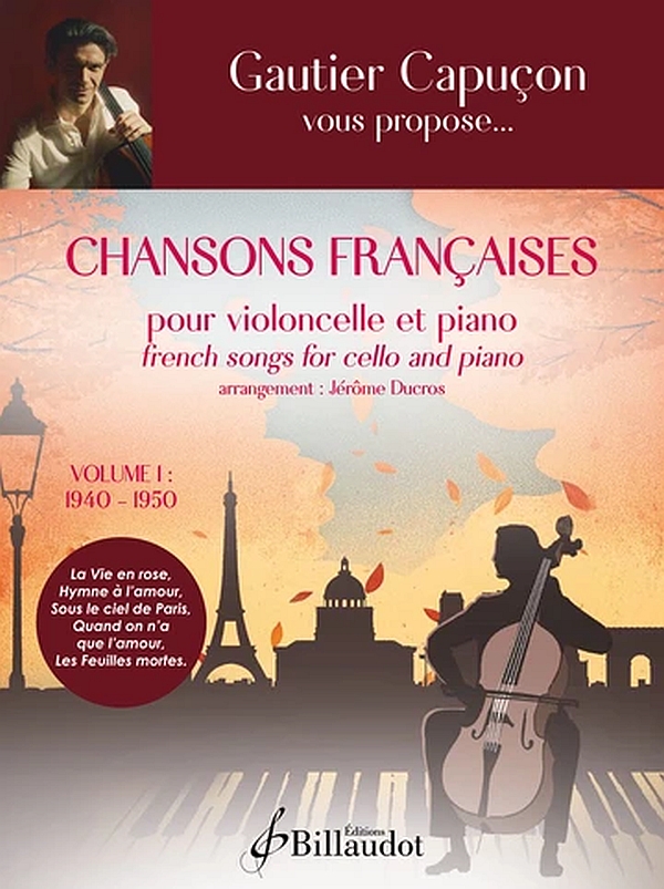 Chansons Francaises Vol.1 (1940-1950)&nbsp;&nbsp;pour violoncelle et piano&nbsp;&nbsp; 
