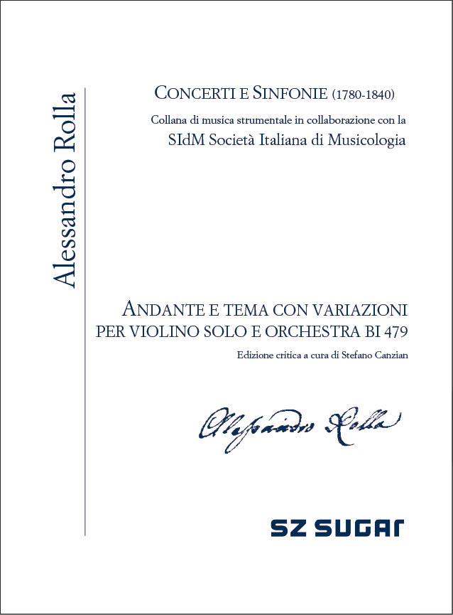 Andante e Tema con Variazioni BI479&nbsp;&nbsp;Orchestra and Violin Solo&nbsp;&nbsp;Partitur