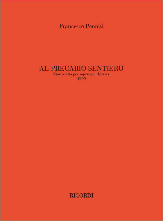 Al precario sentiero&nbsp;&nbsp;Soprano Voice and Guitar&nbsp;&nbsp;Buch