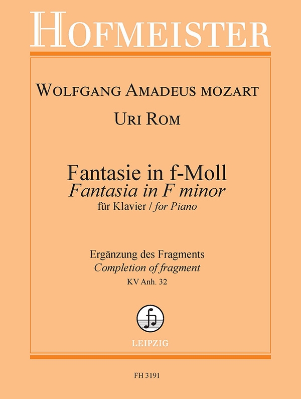 Fantasie f-Moll &nbsp;&nbsp;für Klavier&nbsp;&nbsp;