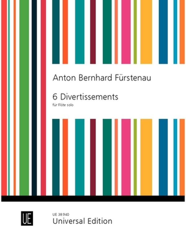 6 Divertissements&nbsp;&nbsp;Flöte solo&nbsp;&nbsp;Partitur