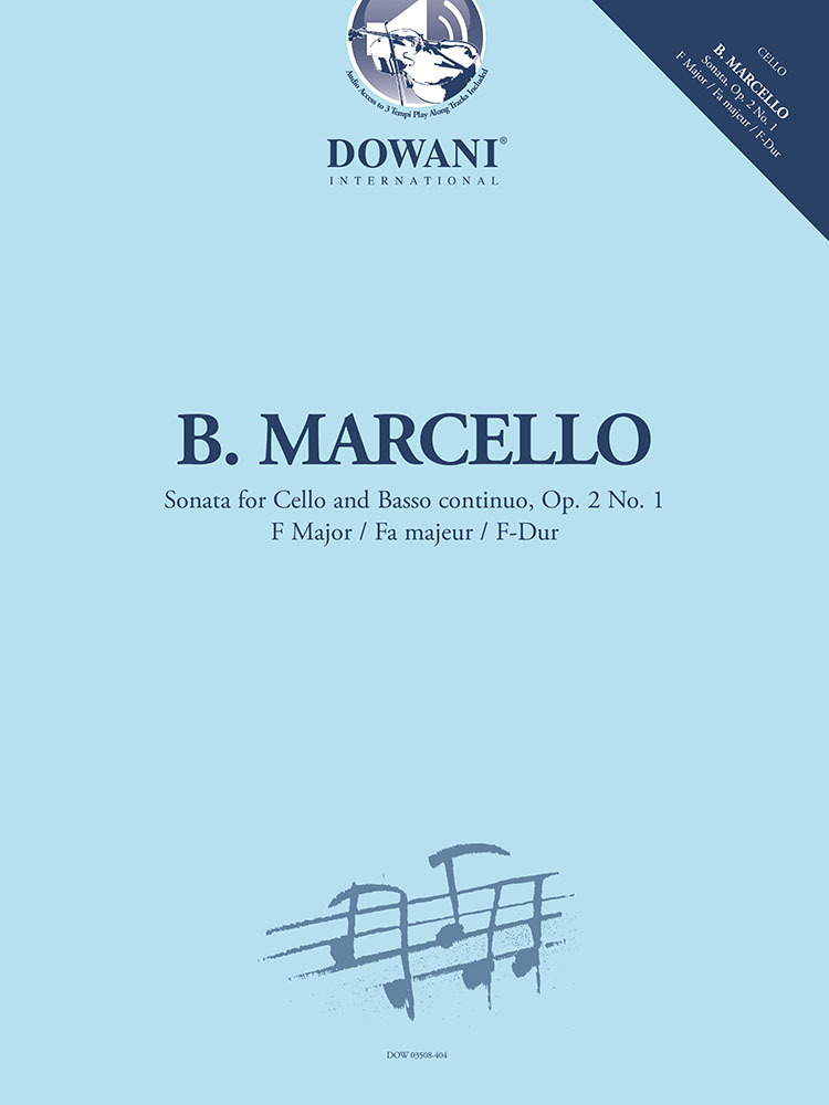 Sonata for Cello and Basso continuo, Op. 2 No. 1&nbsp;&nbsp;Cello&nbsp;&nbsp;Buch + Einzelstimme + Online-Audio