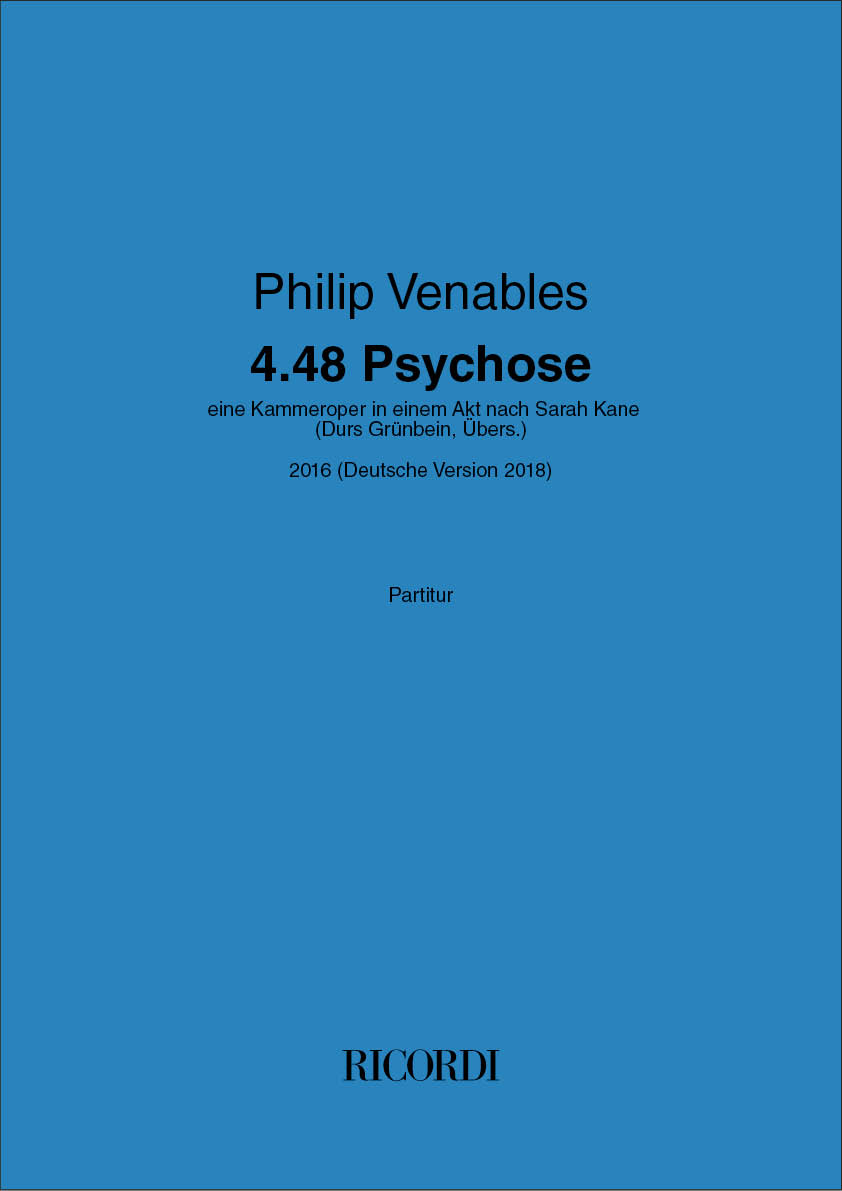 4.48 Psychose&nbsp;&nbsp;Chamber Opera&nbsp;&nbsp;Partitur