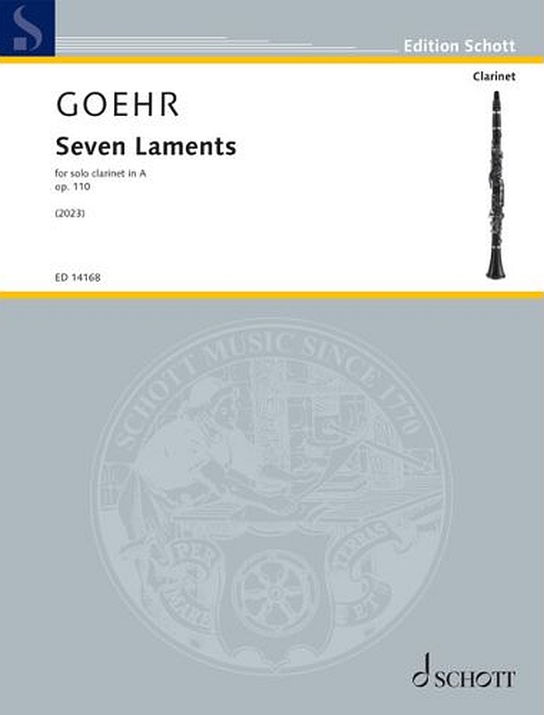 Seven Laments op.110 (2023)&nbsp;&nbsp;for solo clarinet in A&nbsp;&nbsp; 