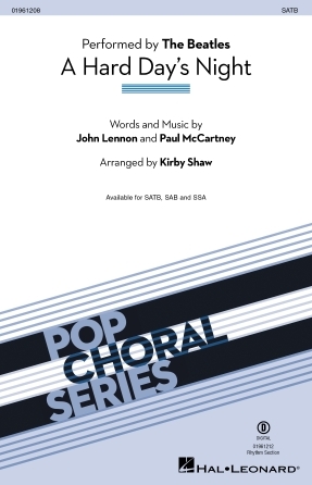 A Hard Day's Night&nbsp;&nbsp;SATB&nbsp;&nbsp;Chorpartitur
