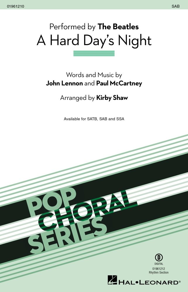 A Hard Day's Night&nbsp;&nbsp;SAB&nbsp;&nbsp;Chorpartitur