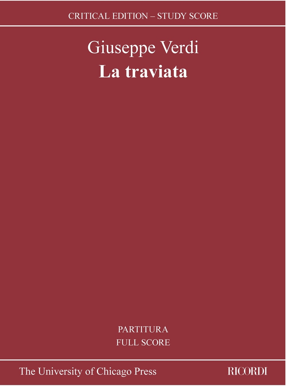 La traviata&nbsp;&nbsp;Orchestra&nbsp;&nbsp;Studienpartitur
