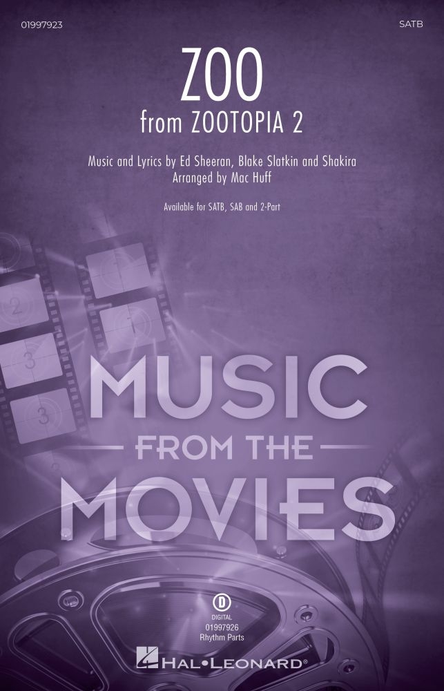 Zoo (from Zootopia 2)&nbsp;&nbsp;SATB&nbsp;&nbsp;Chorpartitur