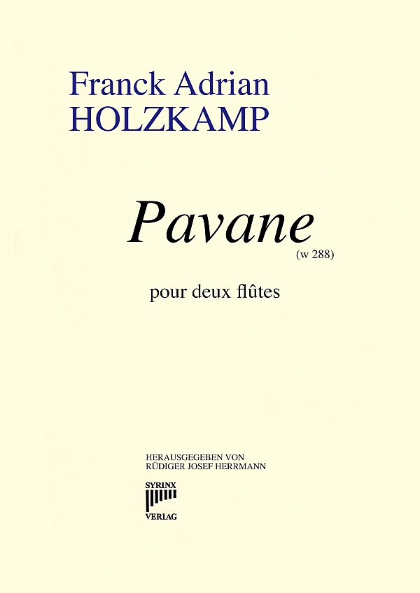 La Pavane&nbsp;&nbsp;für 2 Flöten&nbsp;&nbsp;Partitur und Stimmen