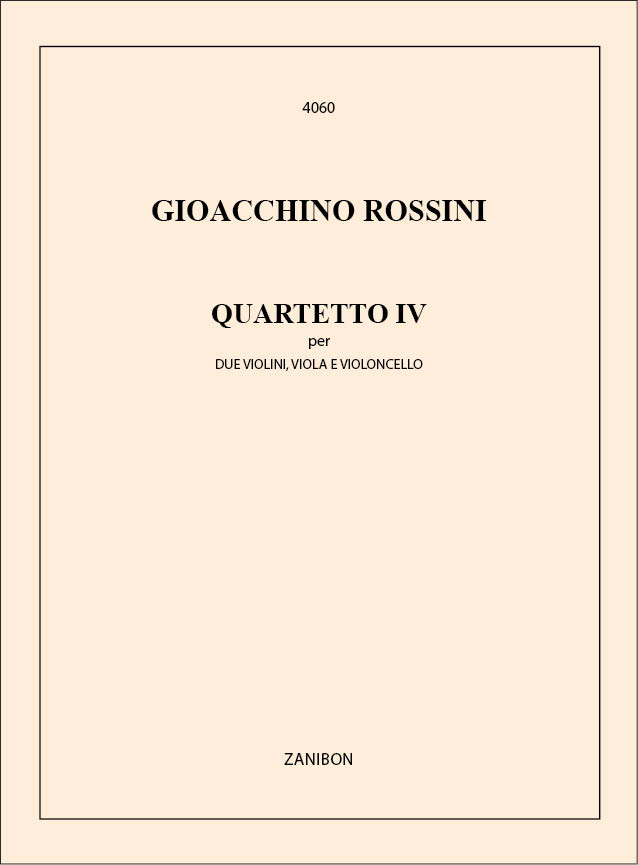 Quartetto N. 4 2Vn, Va E Vc (Bonelli)&nbsp;&nbsp;Streichquartett&nbsp;&nbsp;Stimmensatz