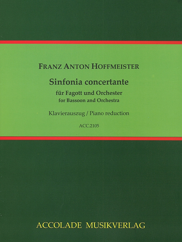 Sinfonia concertante&nbsp;&nbsp;für Fagott und Orchester&nbsp;&nbsp;Klavierauszug mit Solostimme