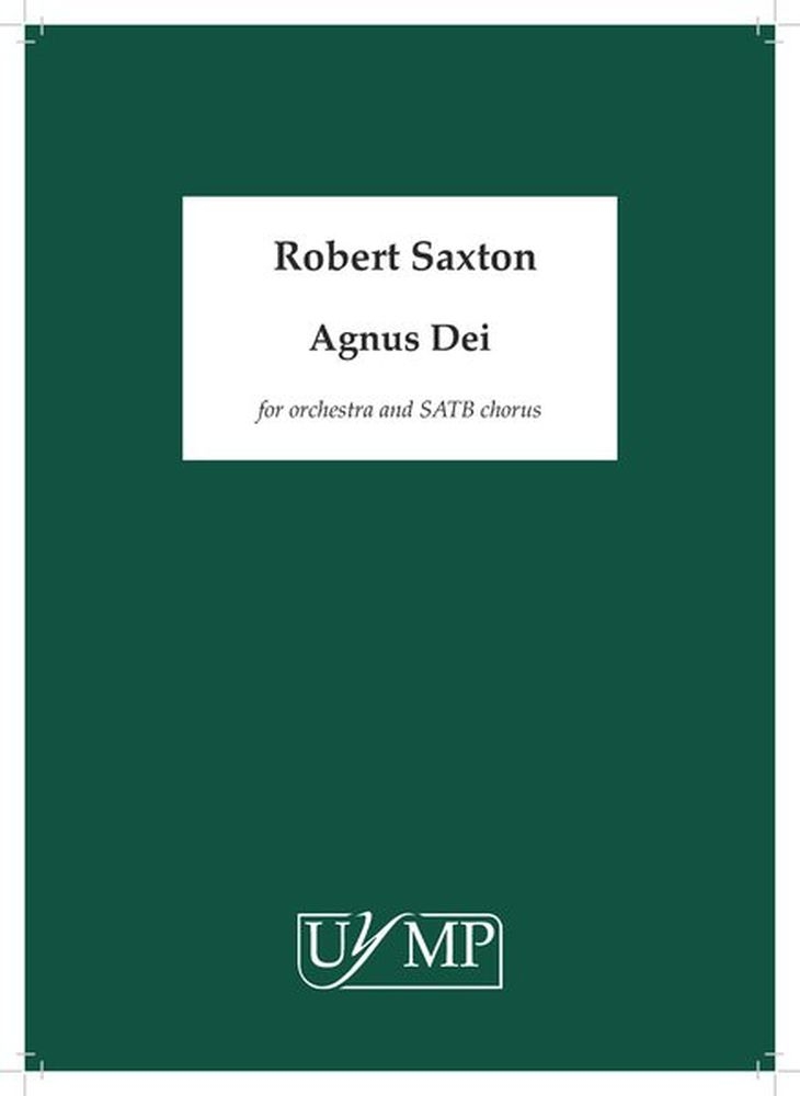 Agnus Dei&nbsp;&nbsp;SATB and Orchestra&nbsp;&nbsp;Partitur + Stimmen