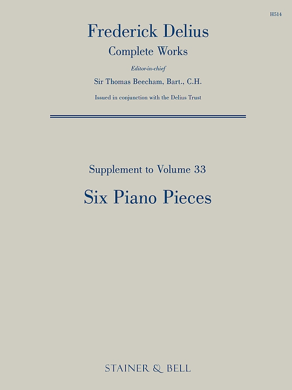 6 Piano Pieces&nbsp;&nbsp;for piano&nbsp;&nbsp;