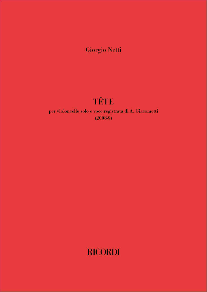 Tête&nbsp;&nbsp;Cello&nbsp;&nbsp;Partitur