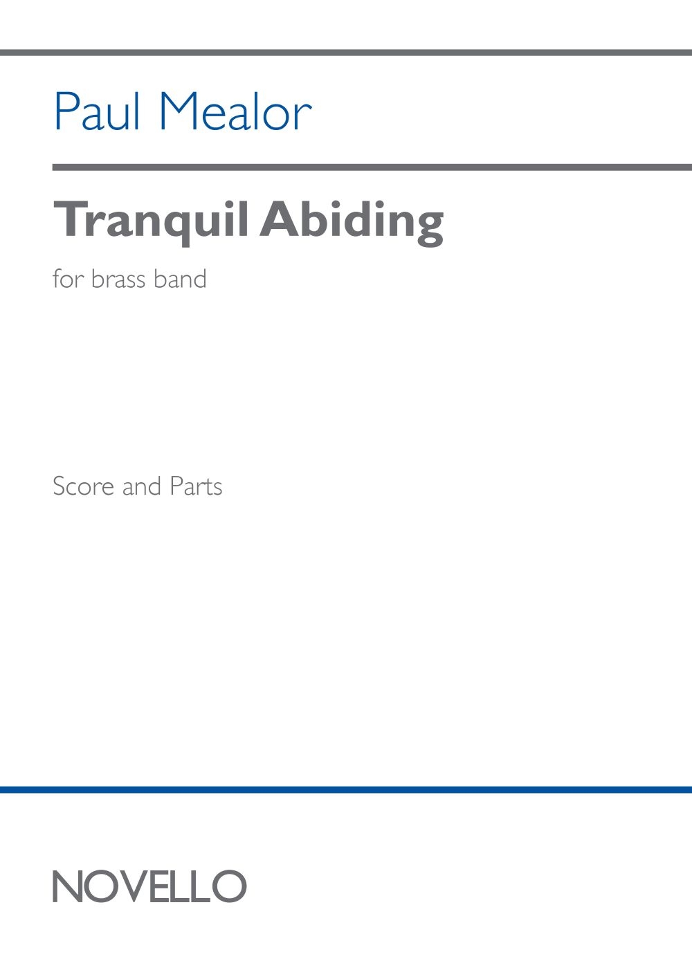 Tranquil Abiding&nbsp;&nbsp;Brass Band&nbsp;&nbsp;Partitur + Stimmen