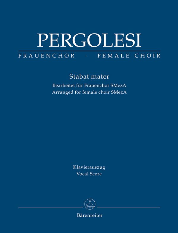 Giovanni Battista Pergolesi - Stabat mater für Soli, Frauenchor