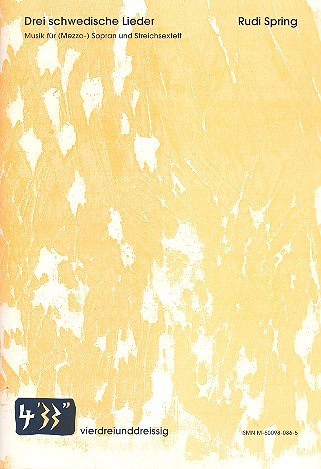  Rudi Spring - 3 schwedische Lieder für Sopran