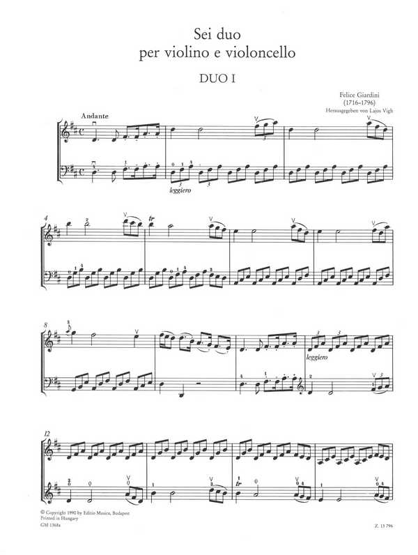 6 Duos Band 1 (Nr.1-3)