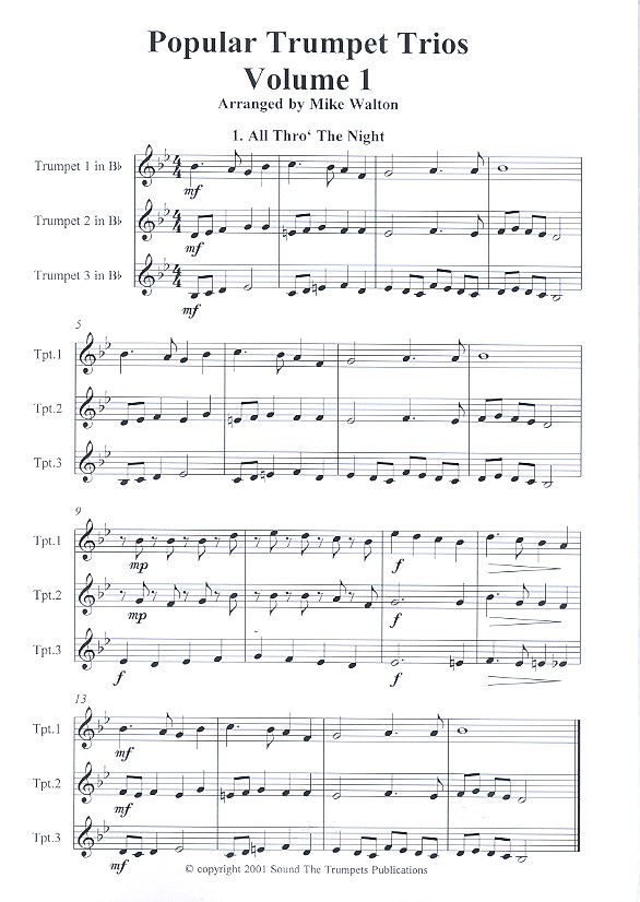 Popular Trumpet Trios Vol. 1