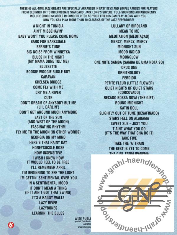 Classic Jazz for 66 of the great alltime jazz standards