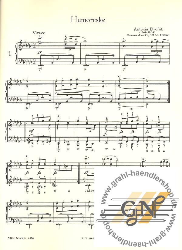 Dvorák, Antonín : Ausgewählte Klavierwerke - bei Musia kaufen