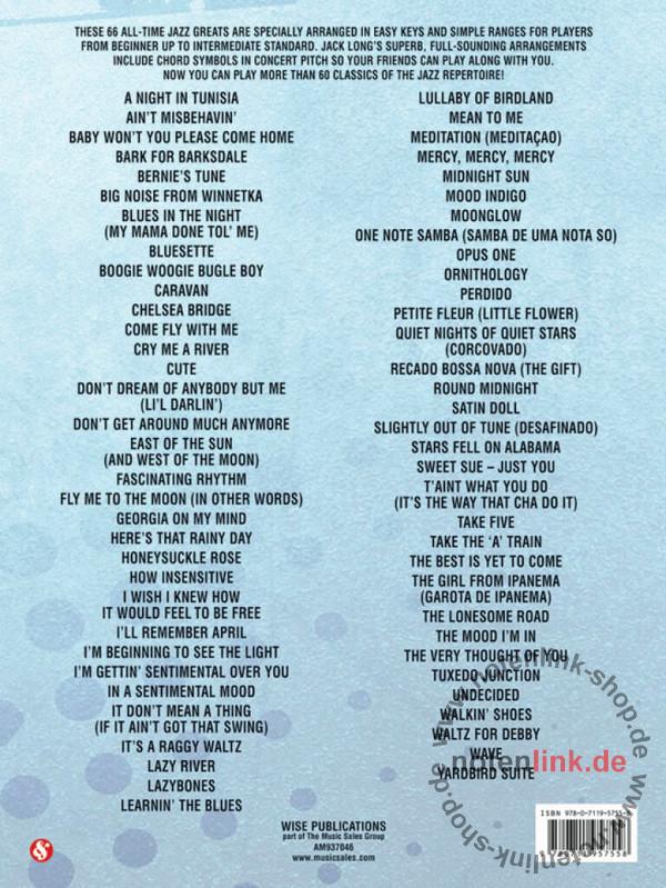 Classic Jazz for 66 of the great alltime jazz standards