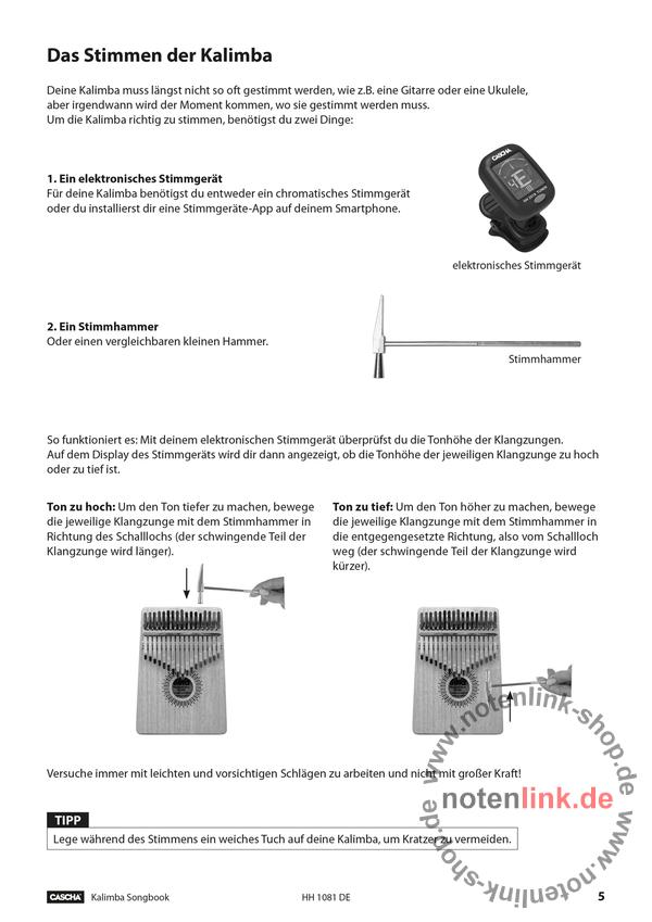Kinderlieder - Für Kalimba (17 Töne, C-Dur) : Conny Sommer