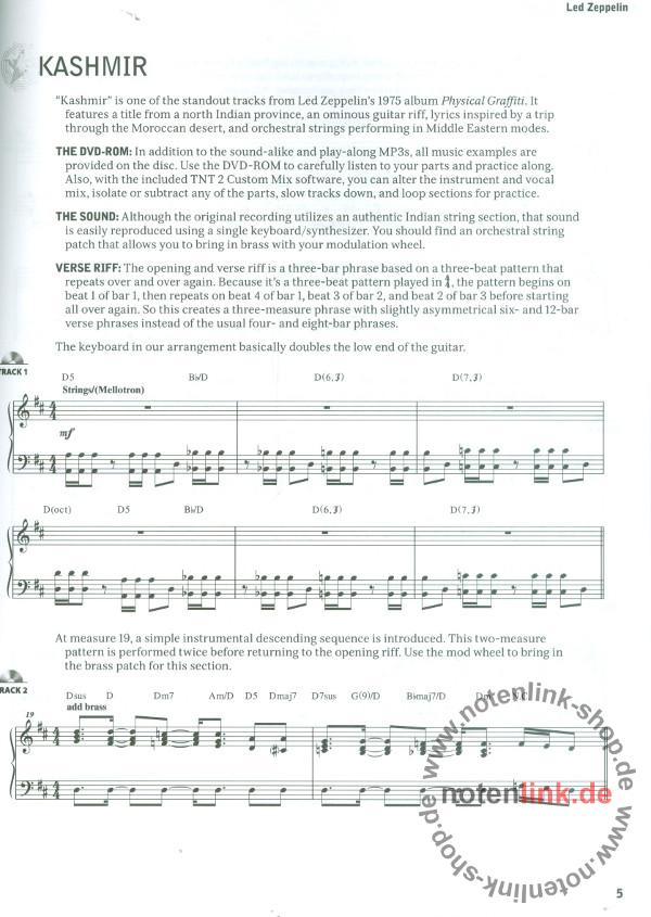 Led Zeppelin Keyboards (+DVDROM) songbook keyboard/vocal/chords Alfred Music Publishing GmbH