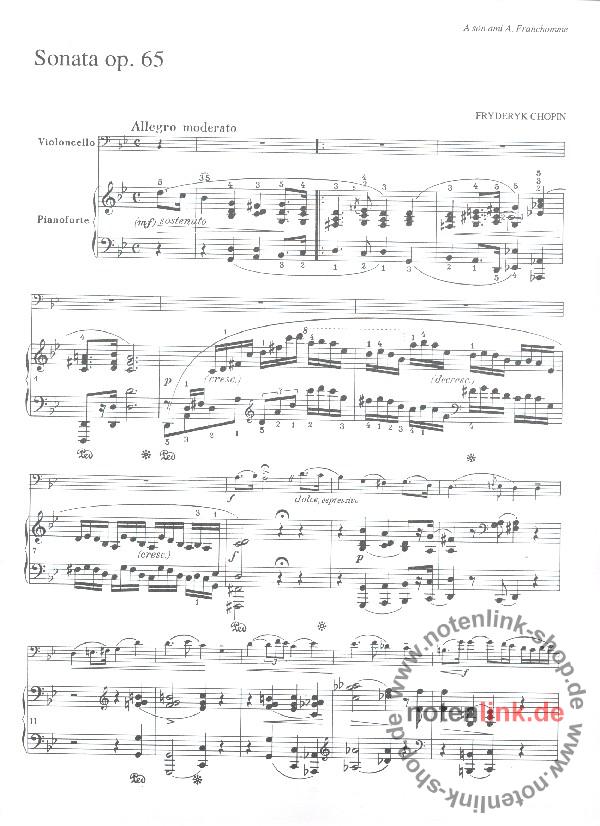 Frédéric Chopin Sonata op.65 for Violoncello (Viola) and piano