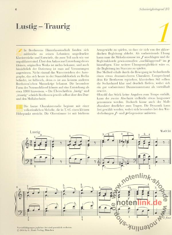 Spartiti Per Pianoforte Beethoven - 9 Brani Originali Da Facili A Medi, Per Piano Solo - Foto 7