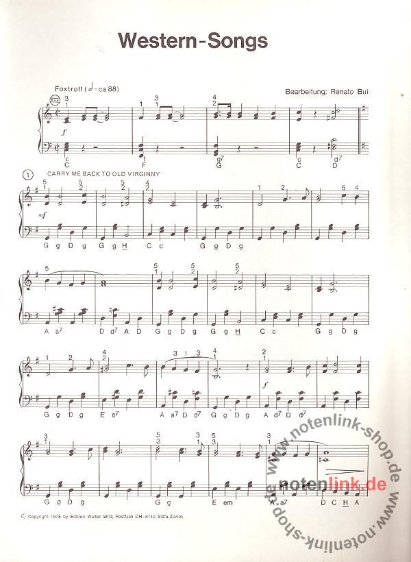 WesternSongs für Akkordeon (+2. Stimme), Edition Walter Wild im