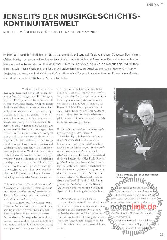 Neue Zeitschrift für Musik 4/2014 Musik über Musik, Schott Music im